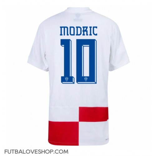 Dres Chorvátsko Luka Modric #10 Domáci ME 2024 Krátky Rukáv